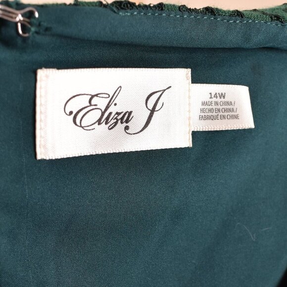 Eliza J Green Lace Cold Shoulder Dress 14w NEW - Picture 9 of 9